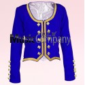 Royal Blue Velvet Highland Dance Jacket