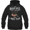 Unisex Shawl Collar Bagpipe Hoodie