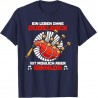 Bagpipe Scottish Folk Music Navy Blue T-Shirt