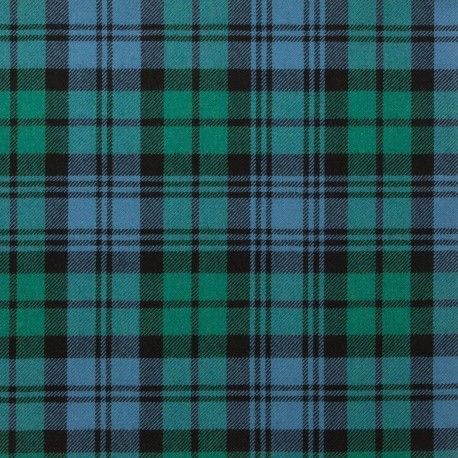 Black Watch Ancient 100% Pure New Wool Tartan Fabric