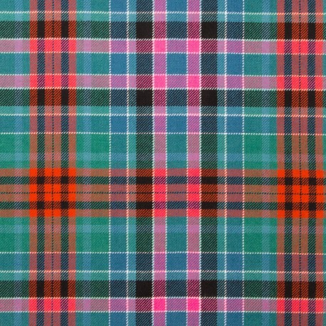 Gordon Red Ancient 100% Pure New Wool Tartan Fabric