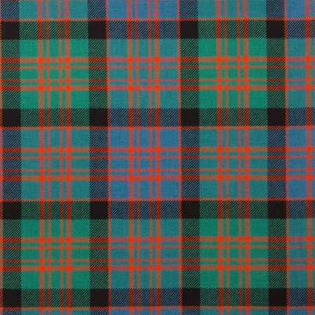 MacDonald Clan Ancient 100% Pure New Wool Tartan Fabric