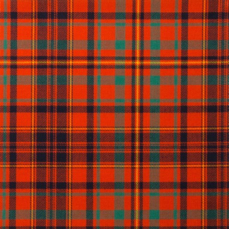 MacLeod Red Ancient 100% Pure New Wool Tartan Fabric