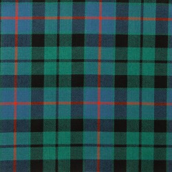 Morrison Green Ancient 100% Pure New Wool Tartan Fabric