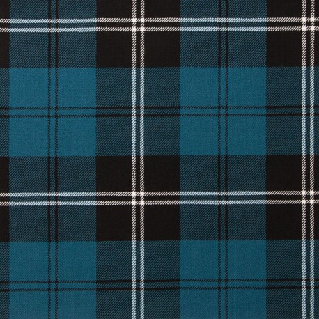 Ramsay Blue Ancient 100% Pure New Wool Tartan Fabric