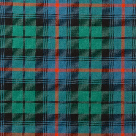 Urquhart Broad Red Ancient 100% Pure New Wool Tartan Fabric