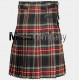 Black Stewart Tartan Scottish Traditional Kilt