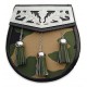 Thistle Cantle Semi Dress Leather Sporran with Chain Belt