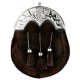 Thistle Cantle Rabbit Hair Sporran with Chain Belt