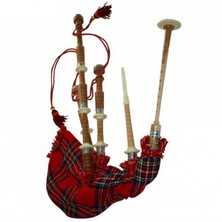 Half Engraved Highland Cucas wood Bagpipe