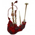 Half Engraved Highland Cucas wood Bagpipe