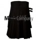 Military Black Scottish Casual Utility Kilt