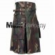 Military Black Scottish Casual Utility Kilt