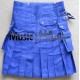 Military Black Scottish Casual Utility Kilt