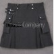 Deluxe Drak Gray Scottish Casual Utility Kilt