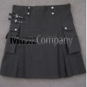 Deluxe Drak Gray Scottish Casual Utility Kilt