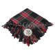 Black Stewart Scottish Fly Plaid with Knotted Fringe