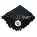 Black Watch Scottish Fly Plaid with Knotted Fringe