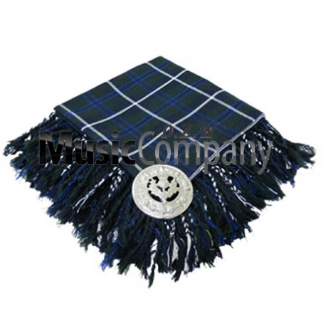 Hunting Stewart Scottish Fly Plaid with Knotted Fringe