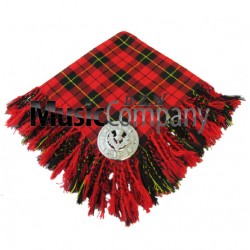 Wallace Scottish Fly Plaid with Knotted Fringe