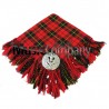 Wallace Scottish Fly Plaid with Knotted Fringe