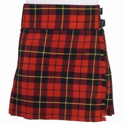 Ladies Wallace Scottish Mini Billie Kilt Mod Skirt