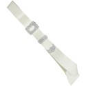 White leather Piper Cross Belt with Thistle Mounts