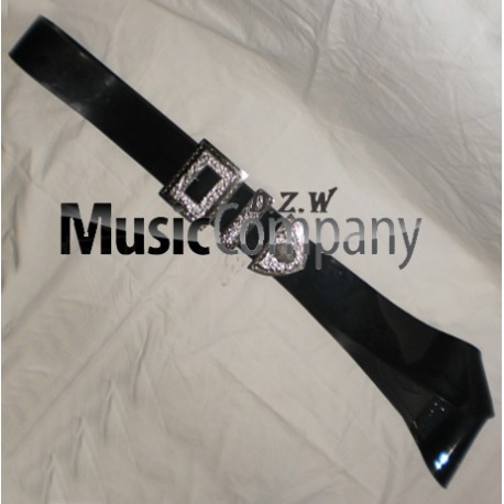 Black PVC Piper Cross Belt with Guard Mounts