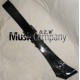 Black PVC Piper Cross Belt with Guard Mounts