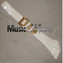 White PVC Piper Cross Belt with Guards Mounts