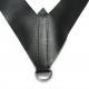 Black leather Drummer Cross Belt with Thistle Mounts