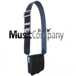 Black leather Cross Belt & Pouch Device