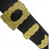 Military Thistle Cross Belt Buckle Set