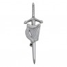 Irish Harp Swords Kilt Pin