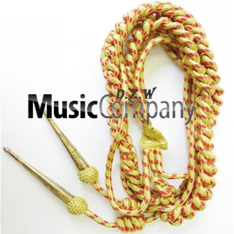 Army Shoulder Aiguillette Gold/Red Wire Cord