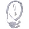 White Wool Bearskin Hat Cords