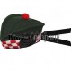 Diced Special Forces Green Glengarry Hat with Dark Green Ball Pom Pom