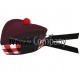 Diced Airborne Maroon Glengarry Hat with Maroon Ball Pom Pom