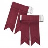 Maroon Colored Scottish/Highland Kilt Sock Flashes
