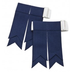 Blue Colored Scottish/Highland Kilt Sock Flashes