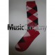 Red/White/Black Scottish/Highland Wool Kilt Hose/Sock