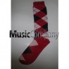 Red/White/Black Scottish/Highland Wool Kilt Hose/Sock