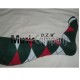 Green/Red/White Scottish/Highland Wool Kilt Hose/Sock
