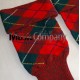 Scottish/Highland Royal Stewart Tartan Diced Wool kilt Hose Top