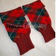 Scottish/Highland Royal Stewart Tartan Diced Wool kilt Hose Top
