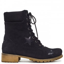 Black army boot with stars