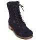 Black army boot with stars