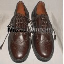 Dark Brown Ghillie Brogues Leather Upper with Leather Sole