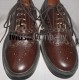 Dark Brown Ghillie Brogues Leather Upper with Leather Sole