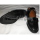 Black Silver Buckle Kilt Ghillie Brogues Leather Upper with Leather Sole